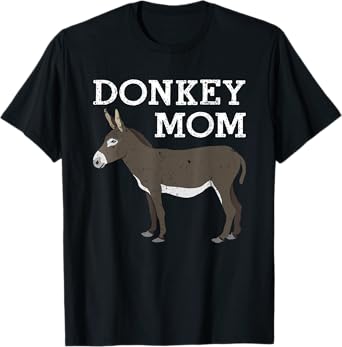 Cool Donkey Design For Mom Women Donkey Lover Animal Farmer T-Shirt