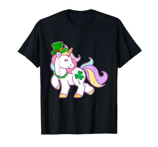 Cute Leprecorn Gift Girls Women St Patricks Day Lepricorn T-Shirt
