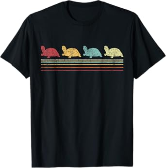Vintage Tortoises Turtle Lover Funny Tortoise Retro T-Shirt