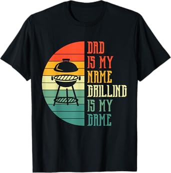 Funny Grilling Dad Barbeque Smoking Daddy Pit BBQ Meat Grill T-Shirt