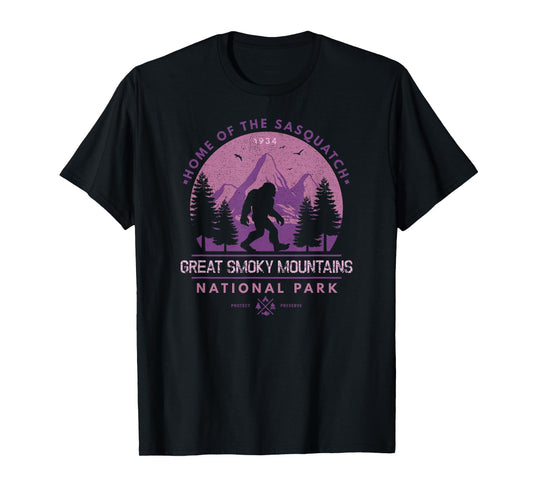 Bigfoot Sasquatch Great Smoky Mountains National Park T-Shirt