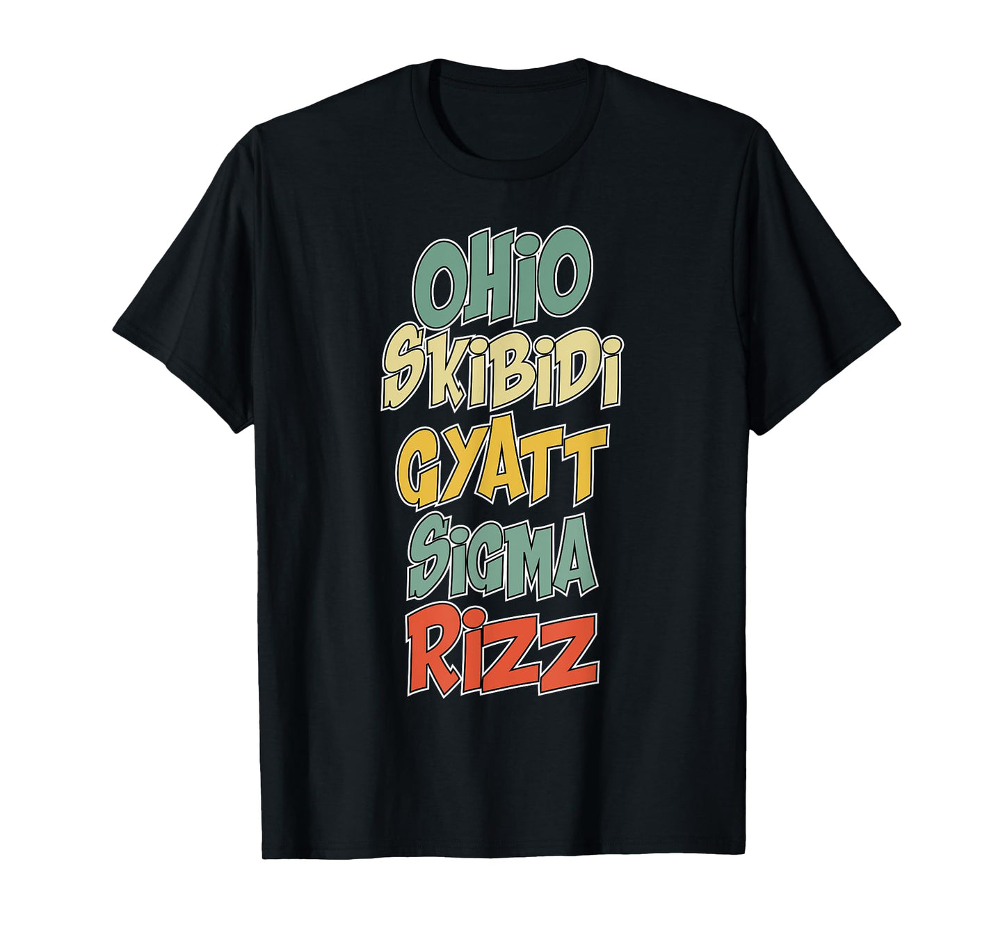 Ohio Skibidi Gyatt Sigma Rizz Gen Alpha Xmas Christmas T-Shirt