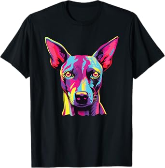 Watercolor Colorful American Hairless Terrier Dog T-Shirt