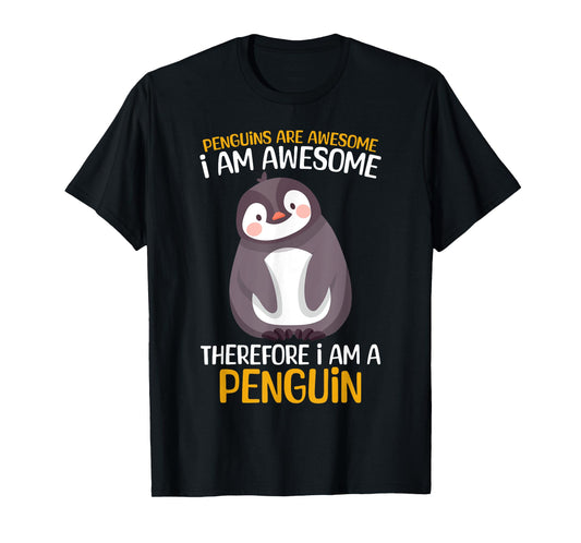Penguins Are Awesome I Am Penguin Lover Lazy Halloween T-Shirt
