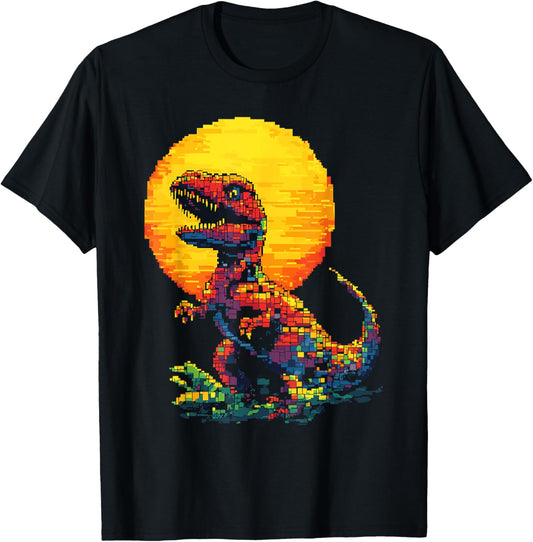 Building Bricks Dinosaur T-Rex Family Matching T-Shirt