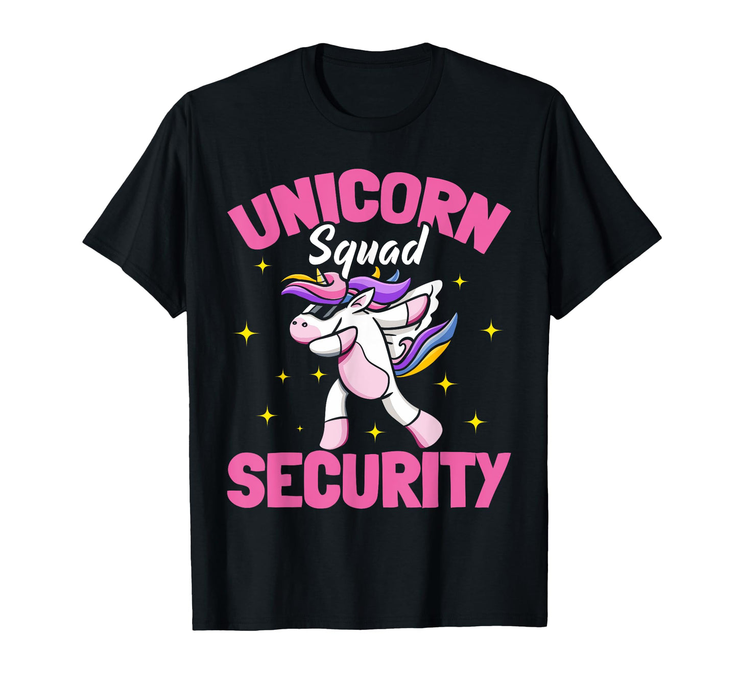 Unicorn Parents Birthday Party Security T-Shirt
