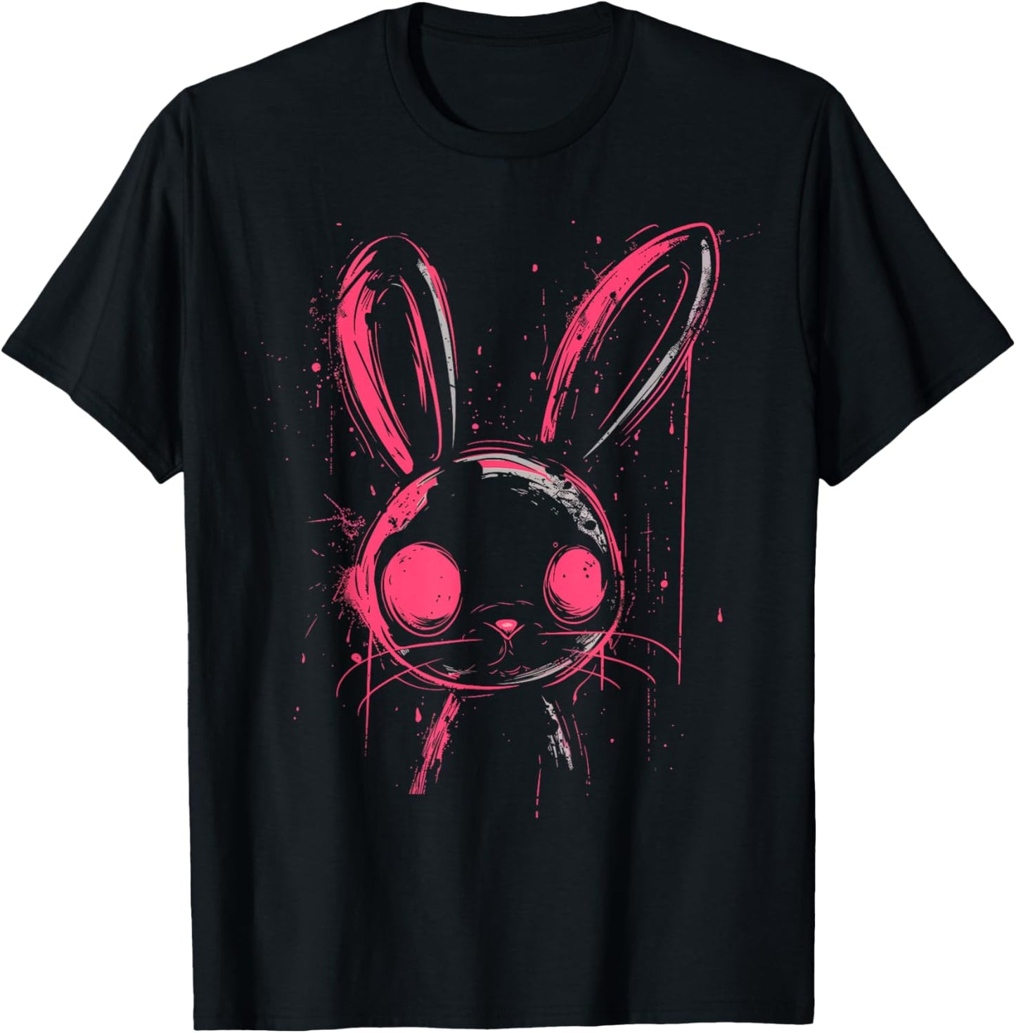 Pastel Goth Bunny Rabbit Pink Creepy Cute Grunge Aesthetic T-Shirt
