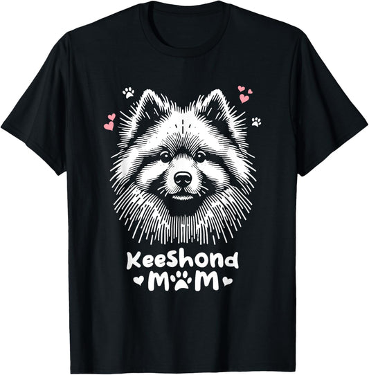 Keeshond Mom Keeshonden Dog T-Shirt
