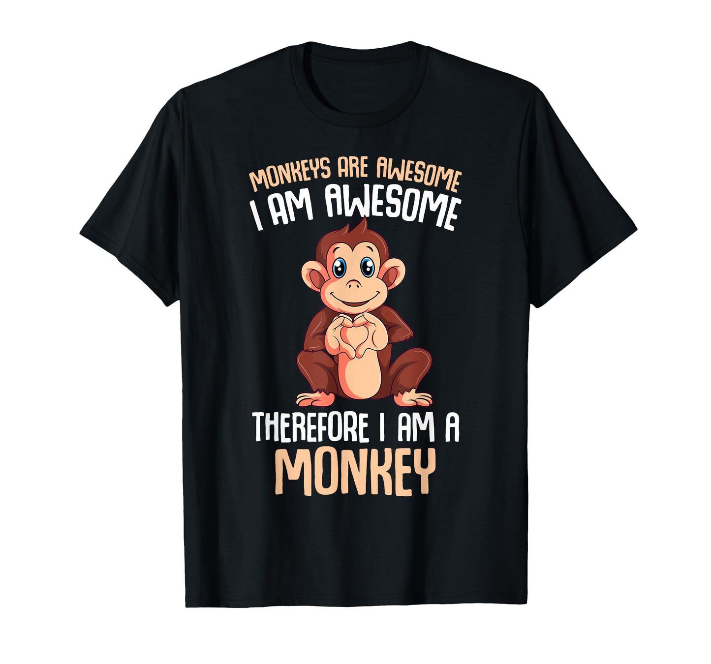 Monkeys Are Awesome Boys Kids Girls Monkey T-Shirt