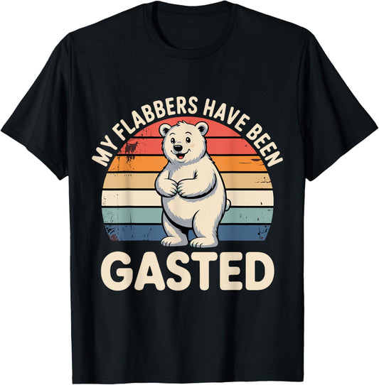 My Flabbers Have Been Gasted Funny Vintage Bear Meme T-Shirt
