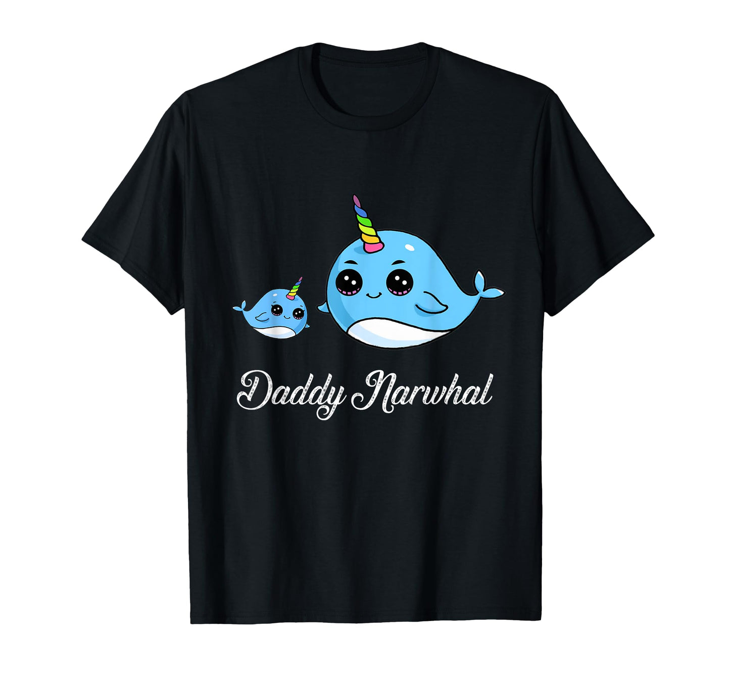 Daddy Narwhal Shirt Cute Narwhal Gift for Fathers T-Shirt