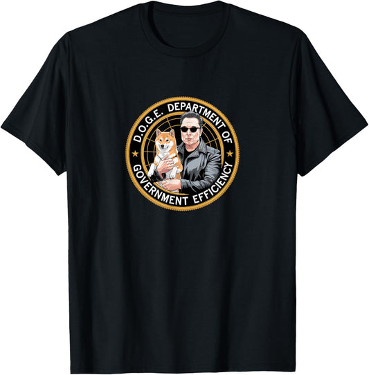 DOGE Department Of Government Efficiency Shiba Inu Dog Coin T-Shirt