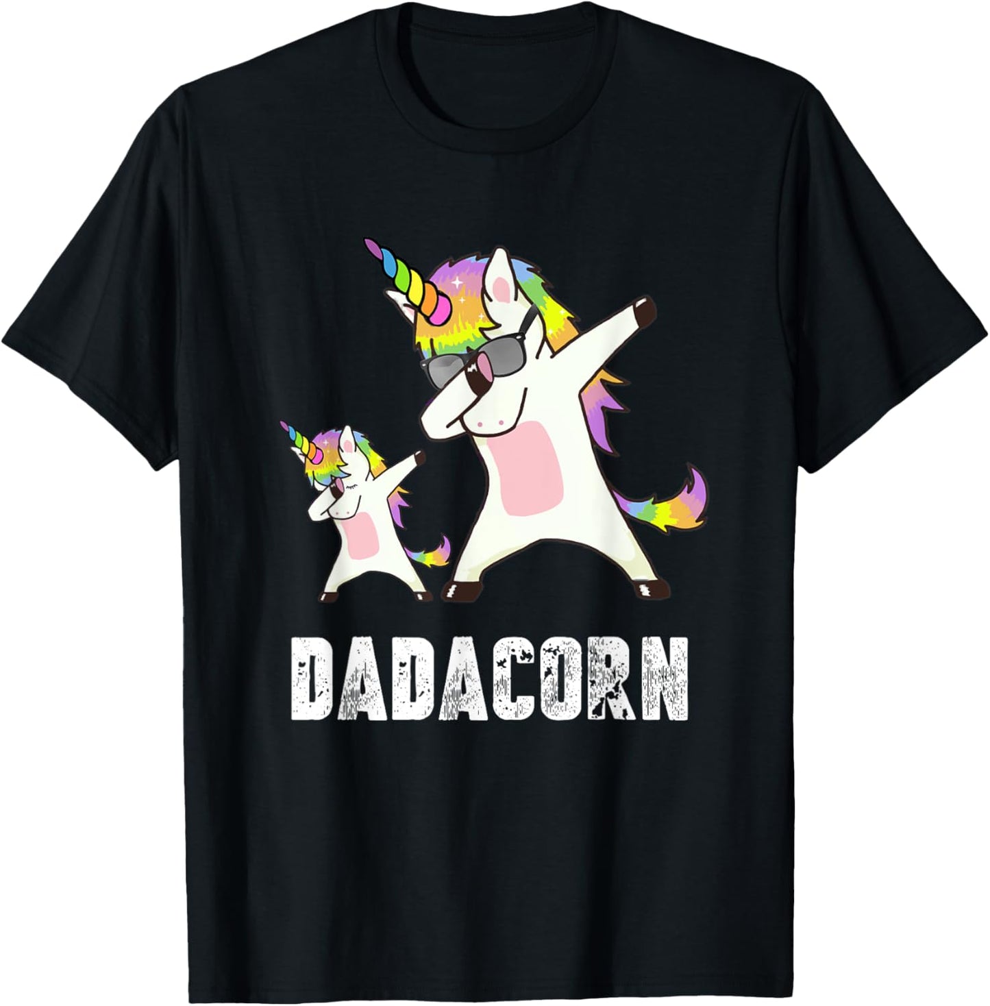 Dadacorn Shirt Unicorn Dad and Baby - Best Father T-Shirt