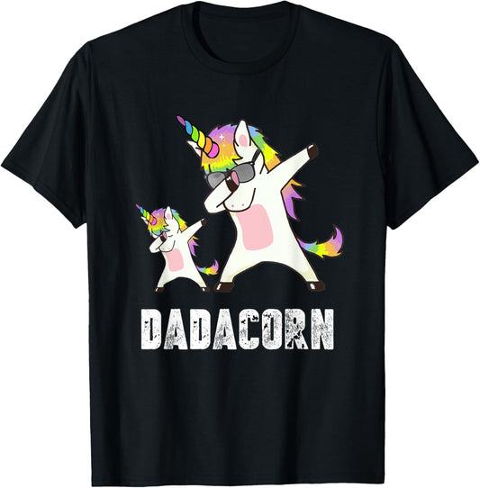 Dadacorn Shirt Unicorn Dad and Baby - Best Father T-Shirt
