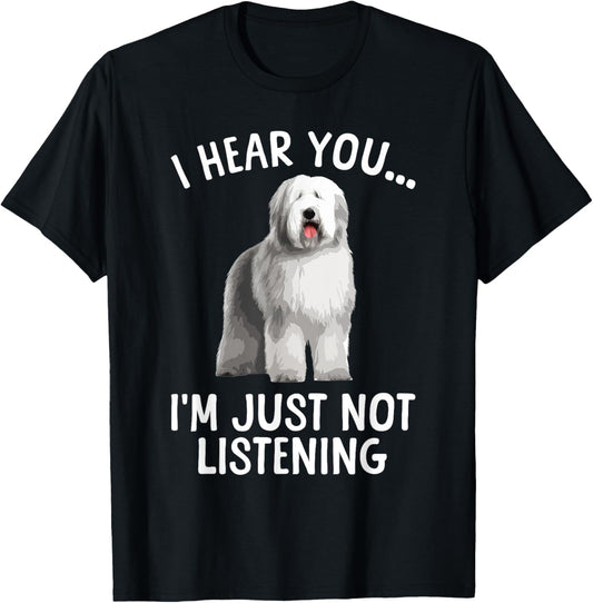 Funny Old English Sheepdog Art For Men Women Sheep Dog Lover T-Shirt