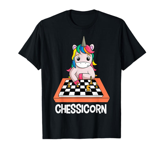 Chessicorn Chess Players Unicorn Lovers T-Shirt