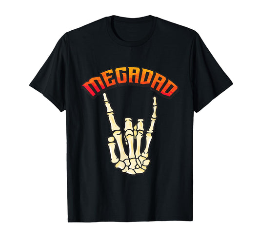 Megadad Mega Dad Metal Music T-Shirt