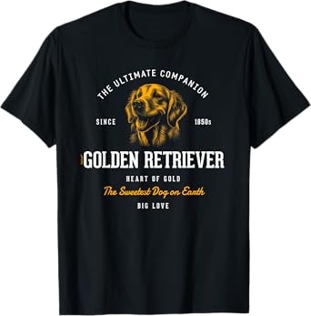 Vintage Styled Retro Golden Retriever T-Shirt
