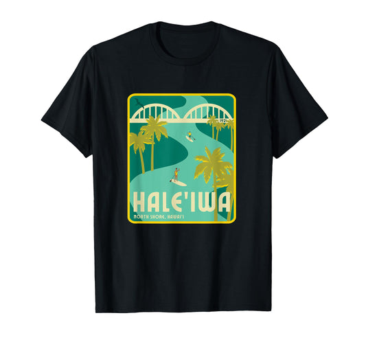 Retro Hale'iwa North Shore Hawaii T-Shirt