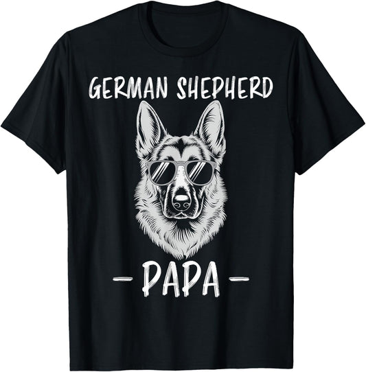 German Shepherd Papa Funny German Shepherd T-Shirt