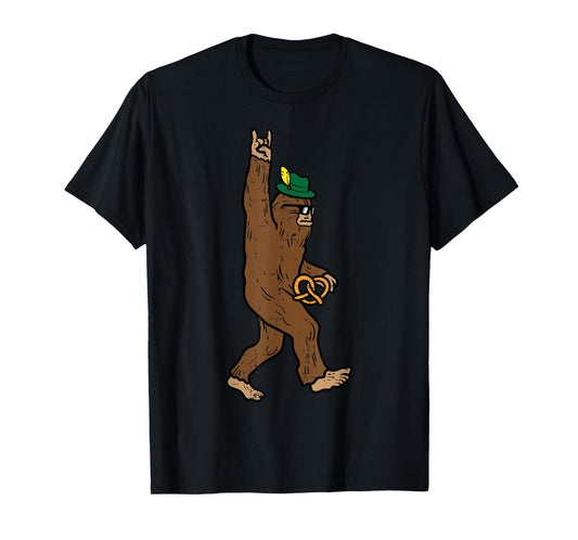 Oktoberfest Bigfoot Sasquatch Rock Rocker German Men Boy Kid T-Shirt