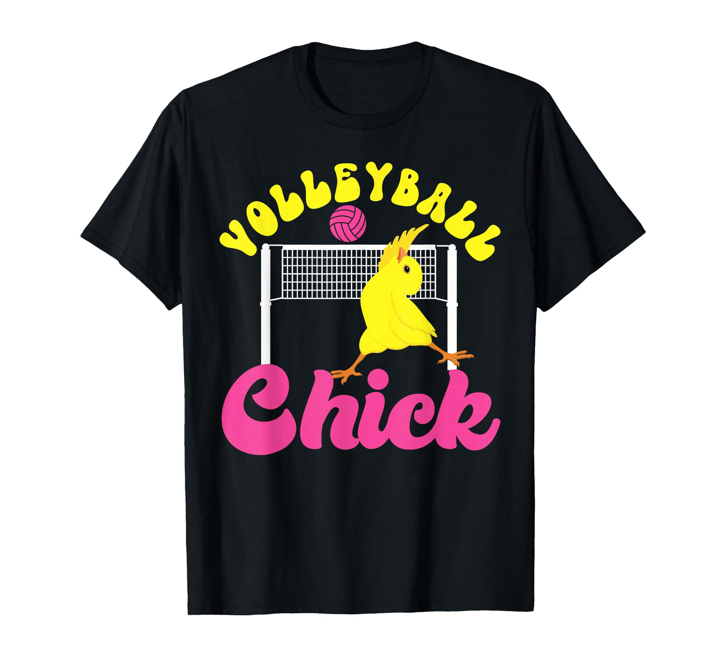 Volleyball Player Team Chicken Volleyball Chick T-Shirt