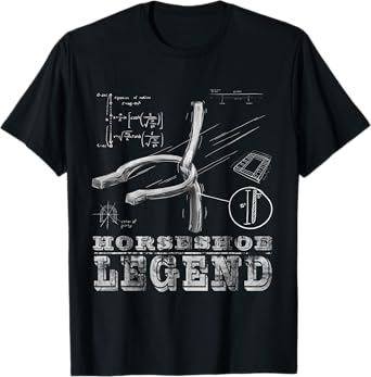 Horseshoe Shirt Funny Playing Pitching Tee Shirt T-Shirt