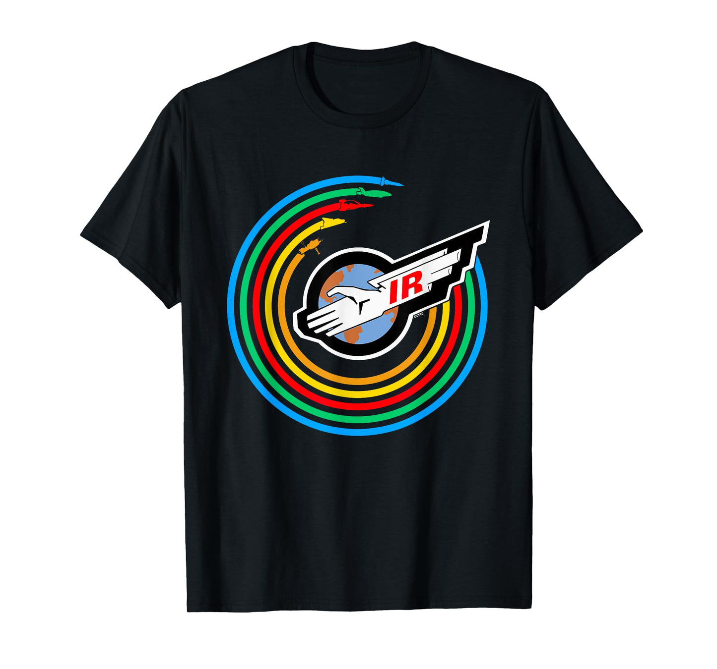 Thunderbirds Colour Rainbow International Rescue Logo T-Shirt