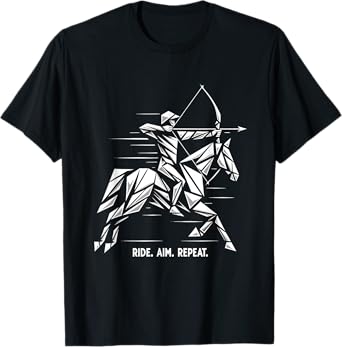 Mounted Archery Retro Horse Archer Competition T-Shirt