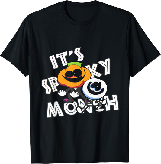 Retro Skid And Pump It's Spooky Month T-Shirt