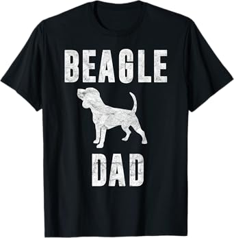 Vintage Beagle Dad Dog Daddy Beagle Father T-Shirt