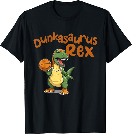Funny Basketball Dunk T-REX Dino Saying Dunkasaurus Rex T-Shirt
