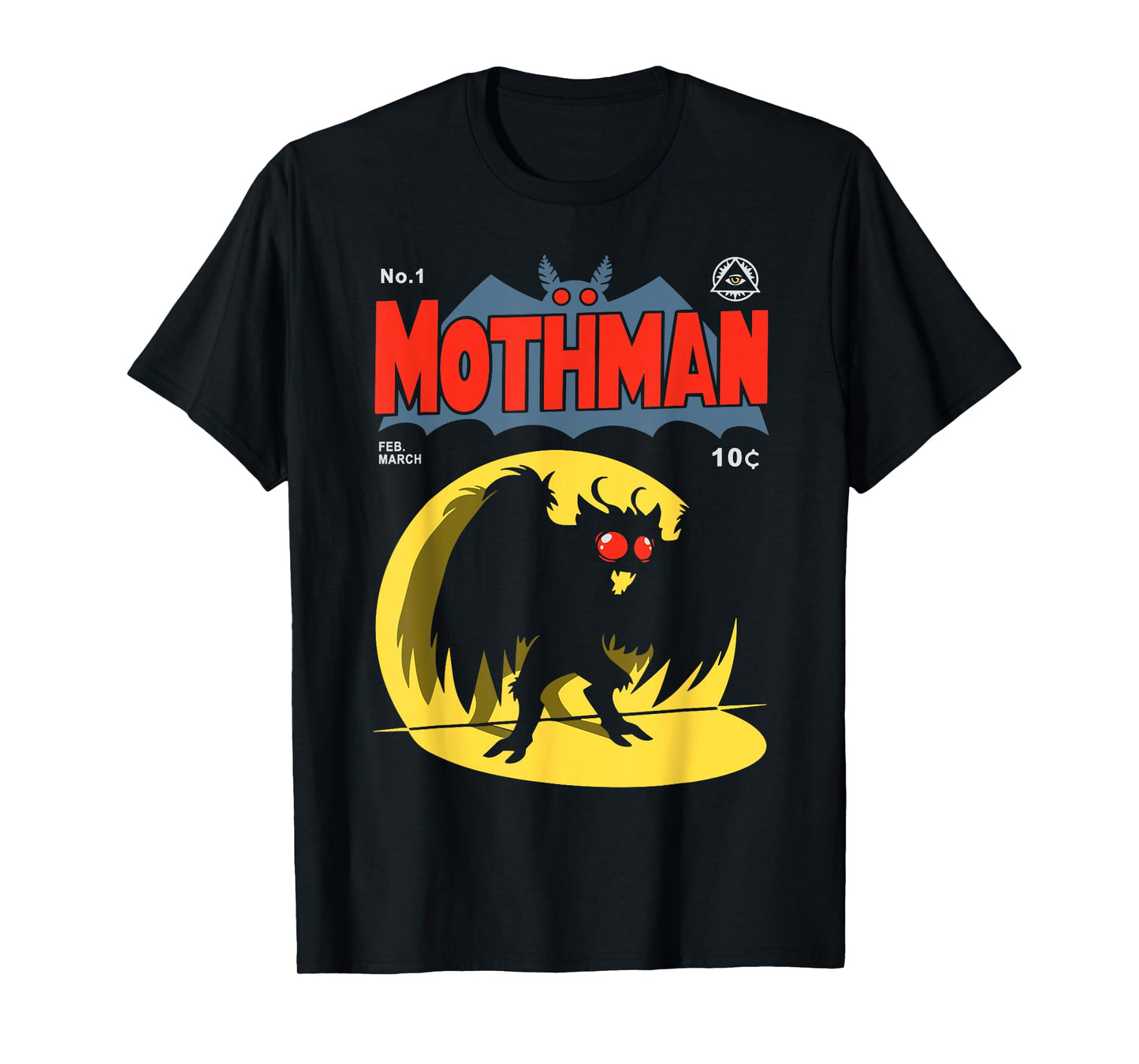 Mothman The legend comic Cryptid Hunter Gift T-Shirt