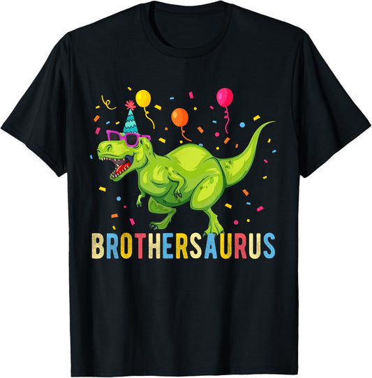 Brother Birthday Boy T Rex Dinosaur T-Shirt