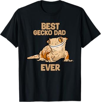 Father's Day Best Gecko Dad Ever Crested Gecko T-Shirt