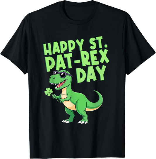 Happy St Pa T Rex Day Funny St Patricks Day T-Shirt
