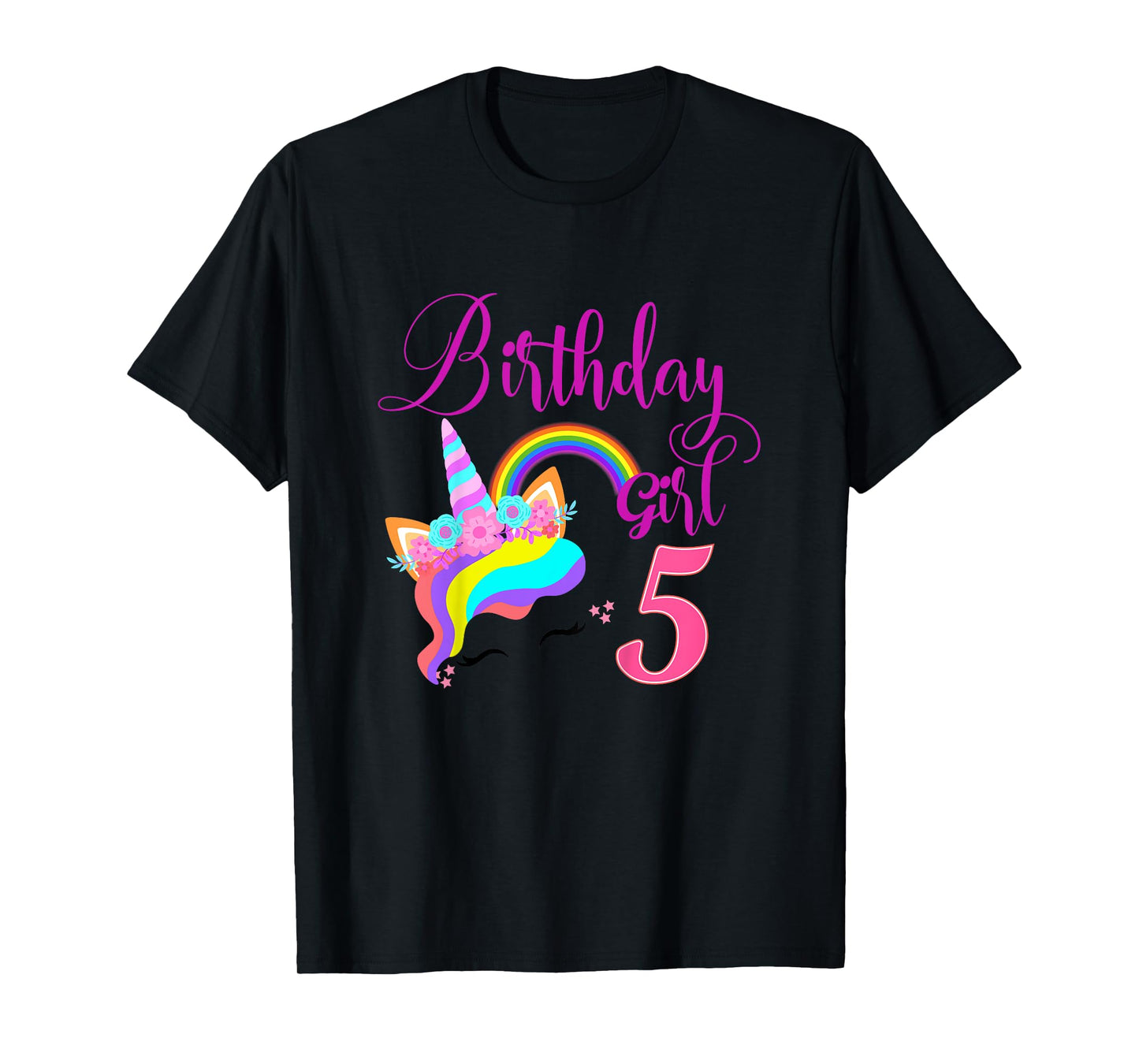 Kids I'm 6th the Birthday for Girl Unicorn 6 year old Birthday T-Shirt