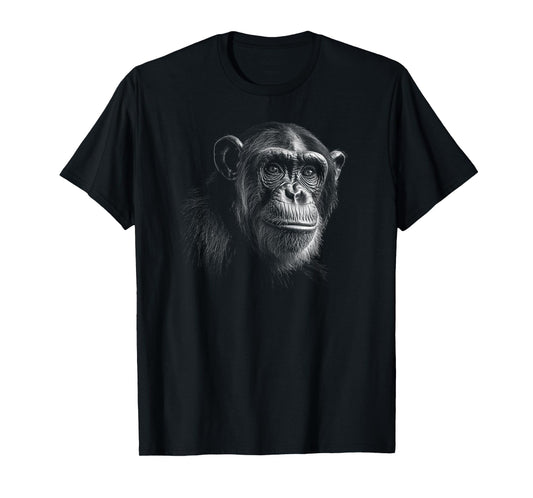 Cute Chimpanzee Monkey Primate Portrait Chimp T-Shirt