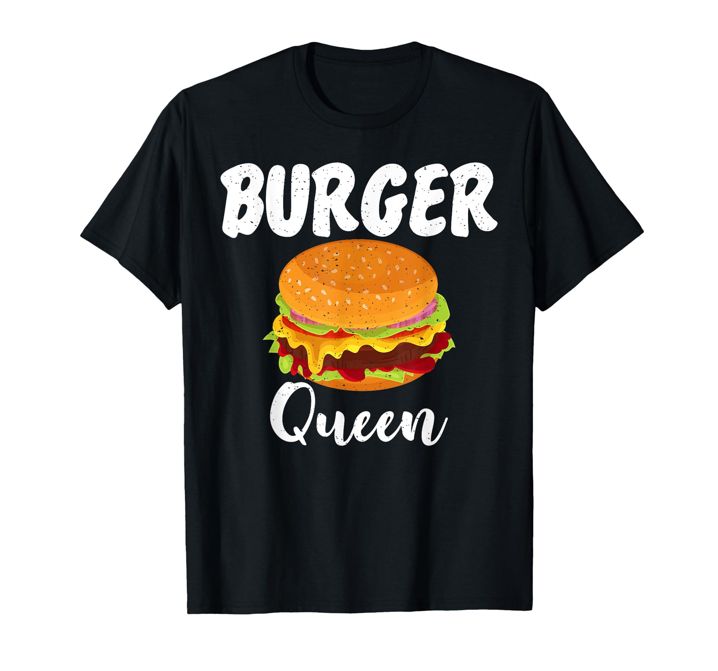 Hamburger Cheeseburger Burger Queen Fast Food T-Shirt