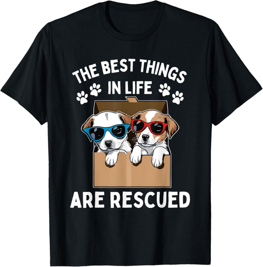 Cool Animal Rescue Art For Men Women Animal Rescuer Lover T-Shirt
