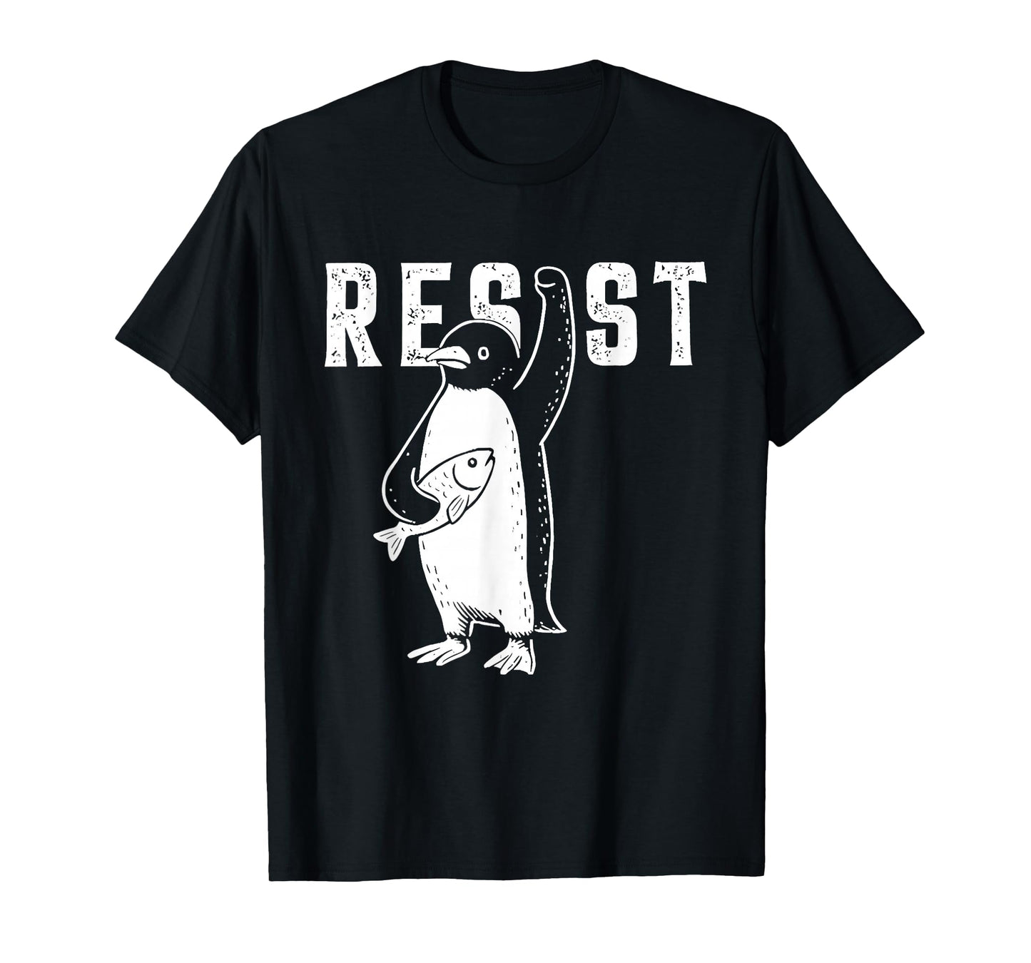 Penguin Resist Funny Penguins Protest Against Tariffs T-Shirt