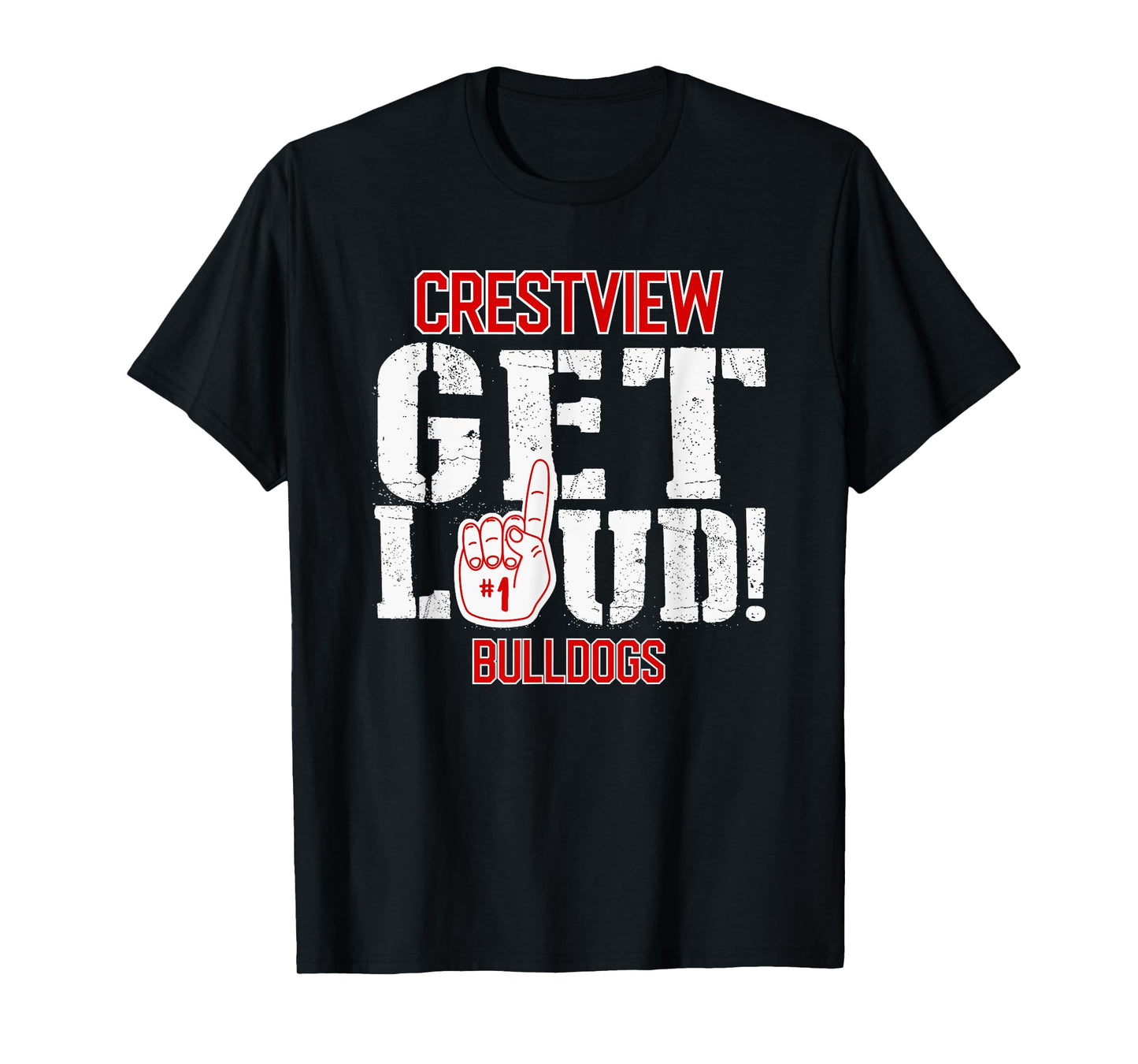 Crestview High School GET LOUD Bulldogs T-Shirt