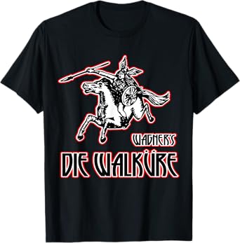 Wagner's Die Walkure epic music, Valkyrie T-Shirt color
