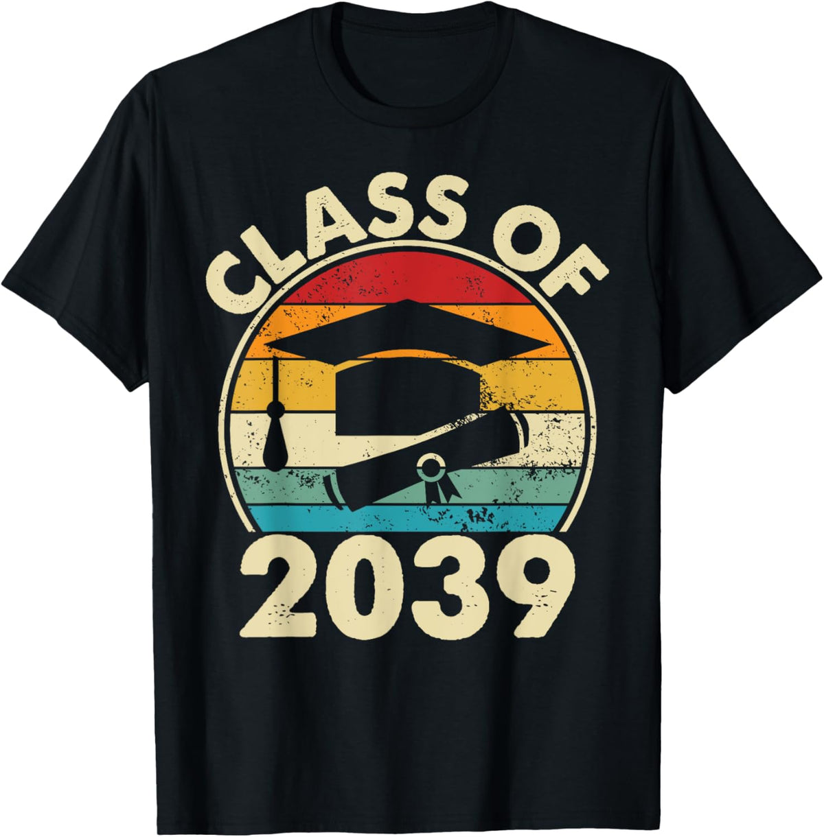 Class Of 2039 Pre-K Graduate Preschool Boys Girls Graduation T-Shirt