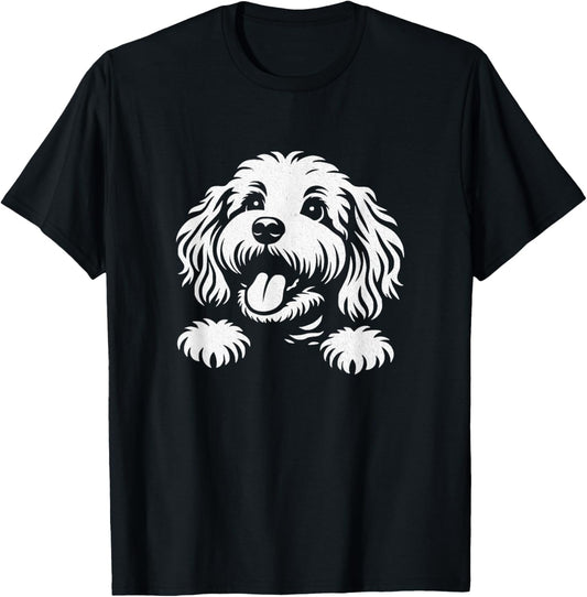Cute Cockapoo Dog Graphic Design T-Shirt