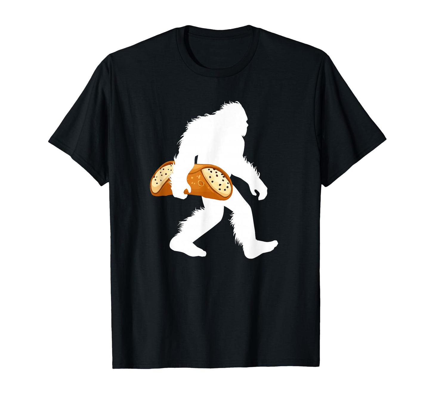 Cannoli Bigfoot Carrying Cannolo Sasquatch T-Shirt
