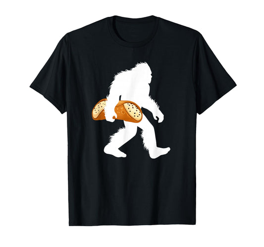 Cannoli Bigfoot Carrying Cannolo Sasquatch T-Shirt