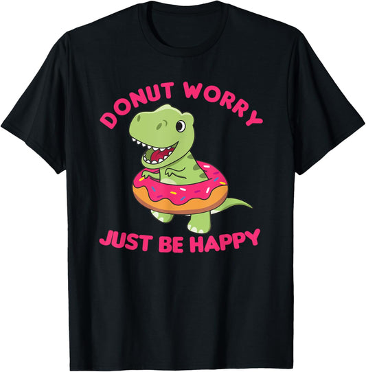 Cute T-rex Funny Animals In Donut Sweet Pastry Dino T-Shirt
