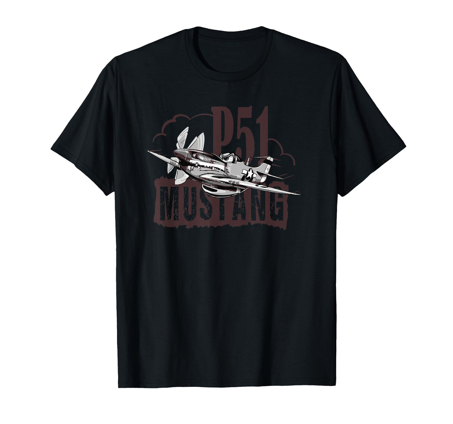 P51 Mustang T shirt WW2 Fighter T-Shirt