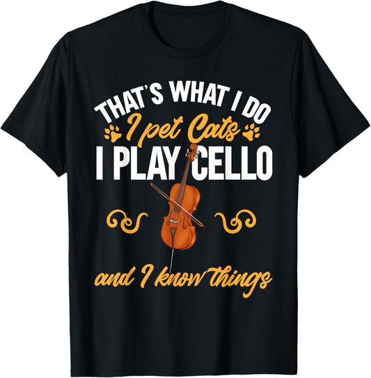 Cello Player Cellist Cat Musician Cello T-Shirt
